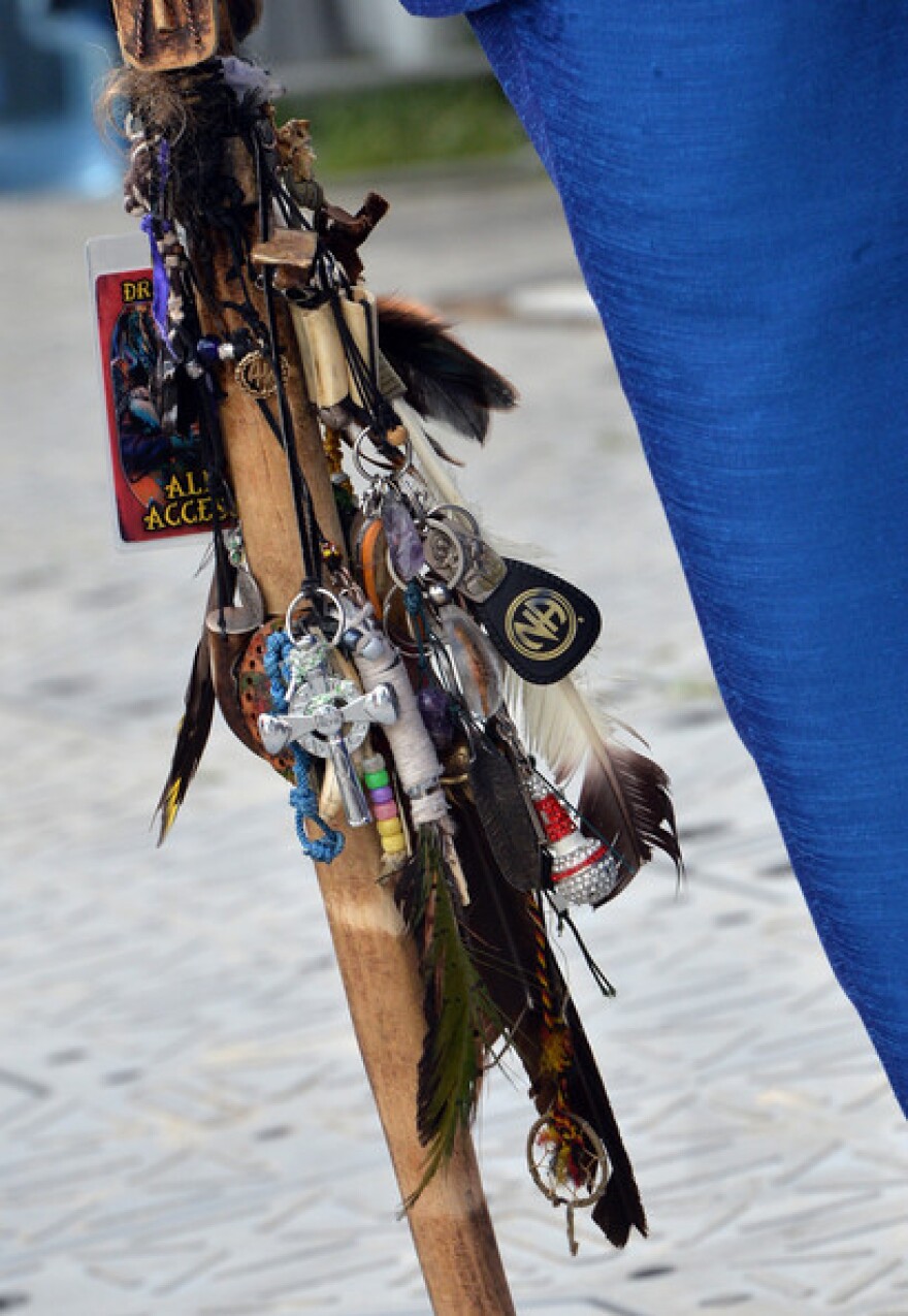Dr. John's walking cane - Jazz Fest 2013 photo